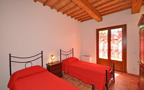 Accommodatie Pienza c: slaapkamer