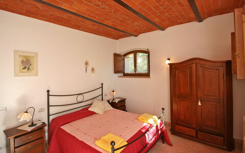 Accommodatie Pienza a: slaapkamer