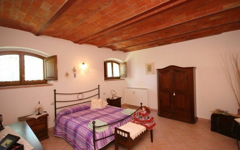 Accommodatie Pienza b: slaapkamer