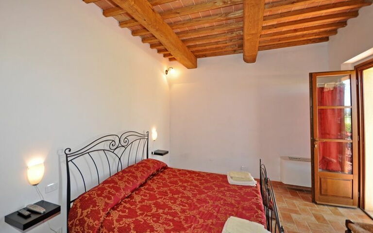 Accommodatie Pienza c: slaapkamer