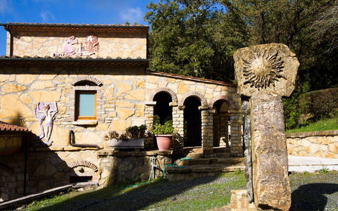 Accommodatie Fontana 1: Buitenkanten, Buitenshuis, Tuin