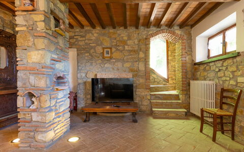 Accommodatie Boscaiolo: Woonkamer