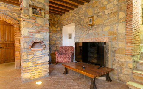 Accommodatie Boscaiolo: Woonkamer