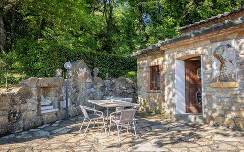 Accommodatie Boscaiolo: Buitenkanten, Buitenshuis