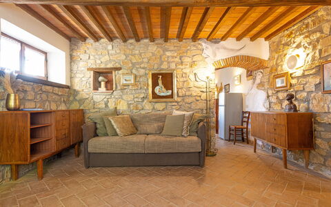 Accommodatie Boscaiolo: Woonkamer