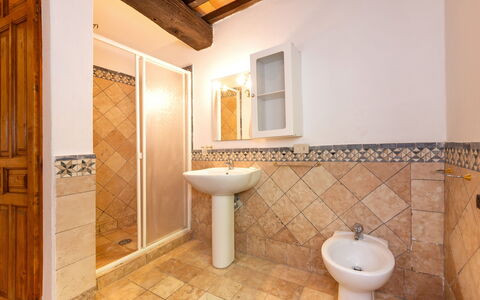 Accommodatie Boscaiolo: Badkamer