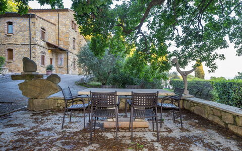 Accommodatie Fontana 2: Balkon / terras / patio, Buitenkanten, Buitenshuis