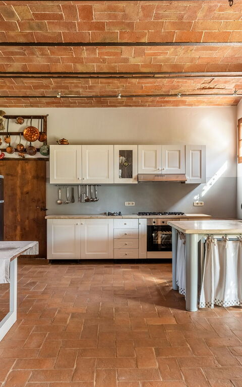 Villa Castiglione: Keuken, Lunchroom