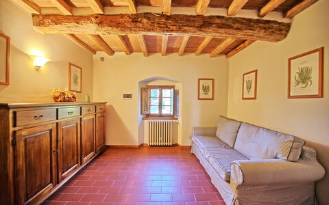 Accommodatie Tenuta 6: Woonkamer