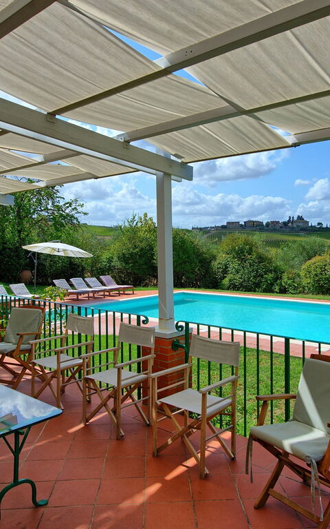 San Carlo: Balkon / terras / patio, Tuin, zwembad