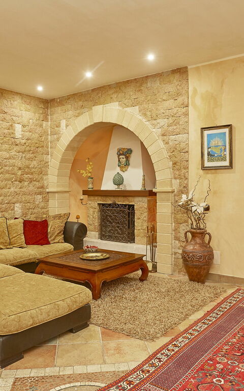 Villa Oasi: Woonkamer