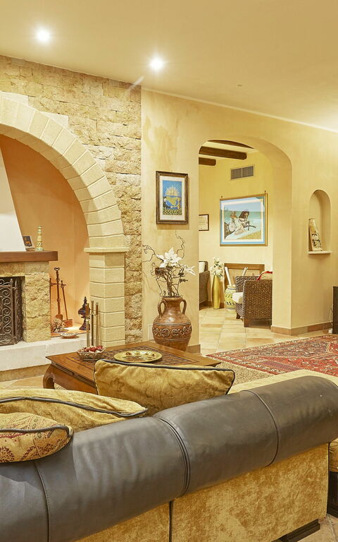 Villa Oasi: Woonkamer