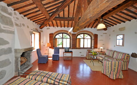 Accommodatie Civetta 8: Woonkamer