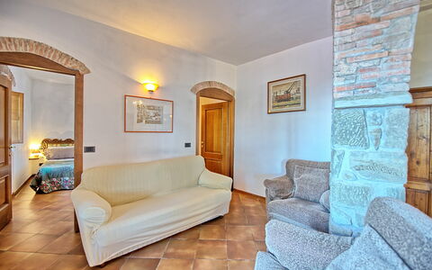 Accommodatie Fienile: Woonkamer