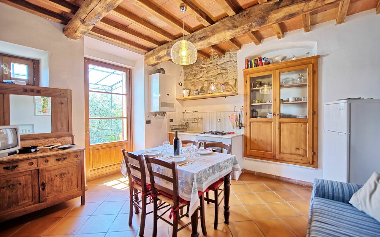 Accommodatie Rustico: Keuken, Lunchroom, Woonkamer