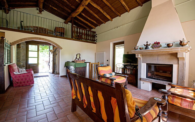 Villa Il Nido: Lunchroom, Woonkamer
