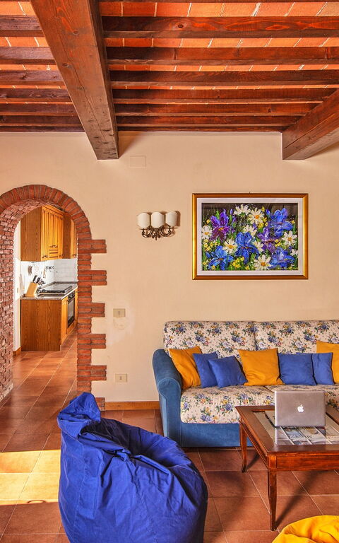 Podere Sant'angelo: Woonkamer