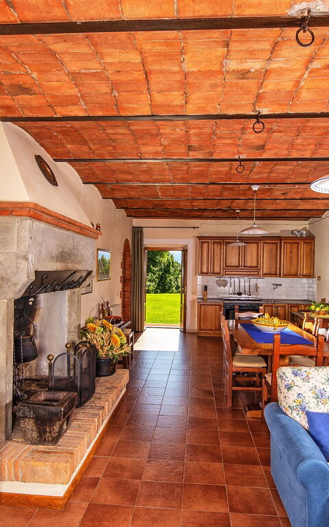 Podere Sant'angelo: Woonkamer