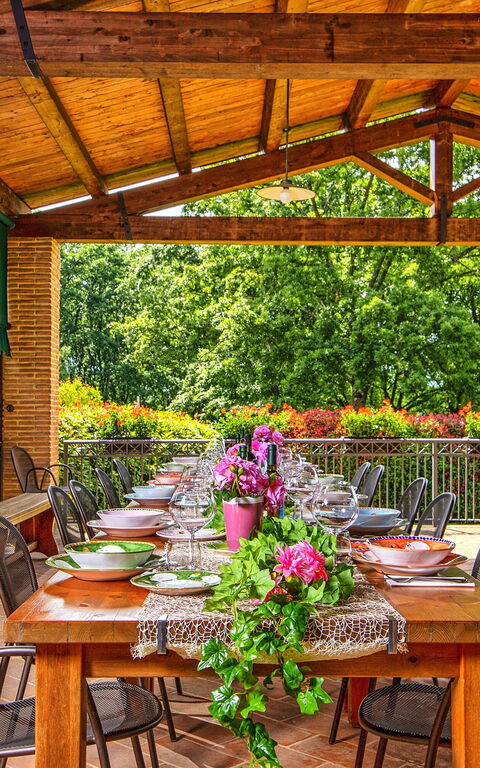 Podere Sant'angelo: Balkon / terras / patio, Buitenshuis