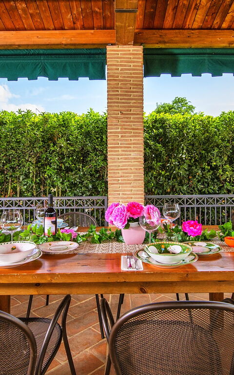 Podere Sant'angelo: Balkon / terras / patio, Buitenshuis