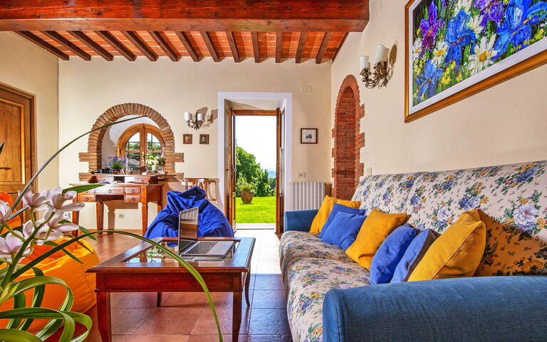 Podere Sant'angelo: Woonkamer