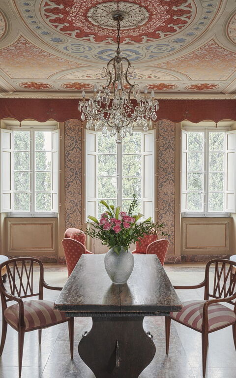 Villa Pedone: Woonkamer