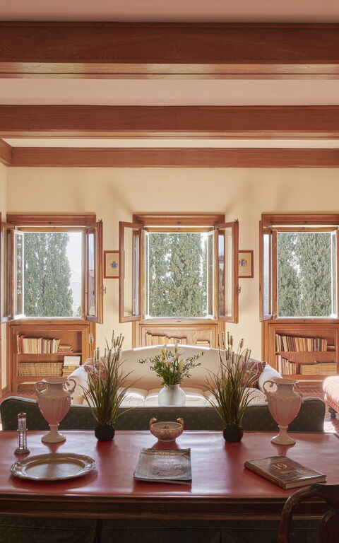 Villa Pedone: Woonkamer