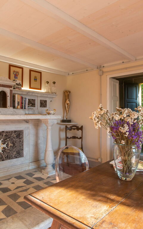 Villa Pedone: Woonkamer