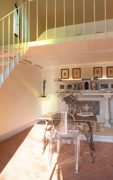 Villa Pedone: Woonkamer