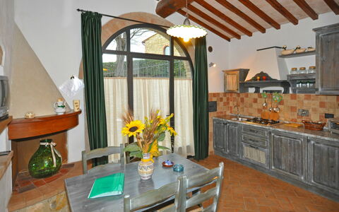 Accommodatie Olivo: Keuken, Lunchroom, Woonkamer