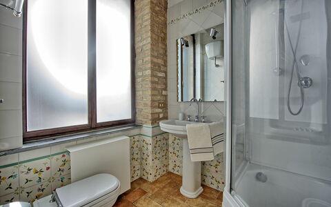 Accommodatie La Capanna: Badkamer