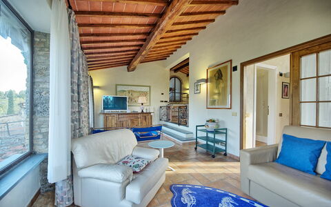 Accommodatie La Capanna: Woonkamer