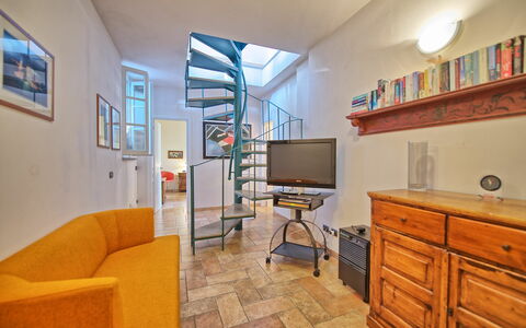 Accommodatie Il Cottage: Woonkamer