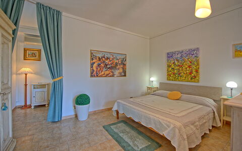 Accommodatie Ovile: Keuken, Lunchroom, slaapkamer, Woonkamer