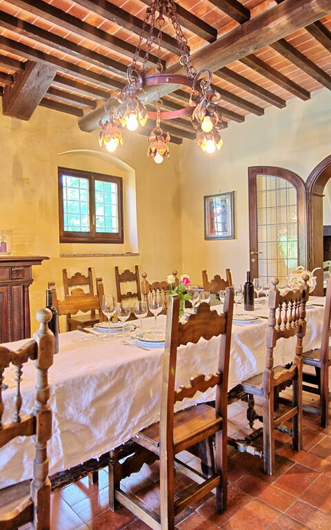 Villa Campogialli: Keuken, Lunchroom