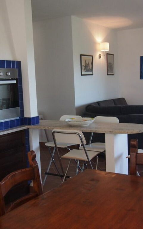 Villa Dei Cipressi: Keuken, Lunchroom, Woonkamer