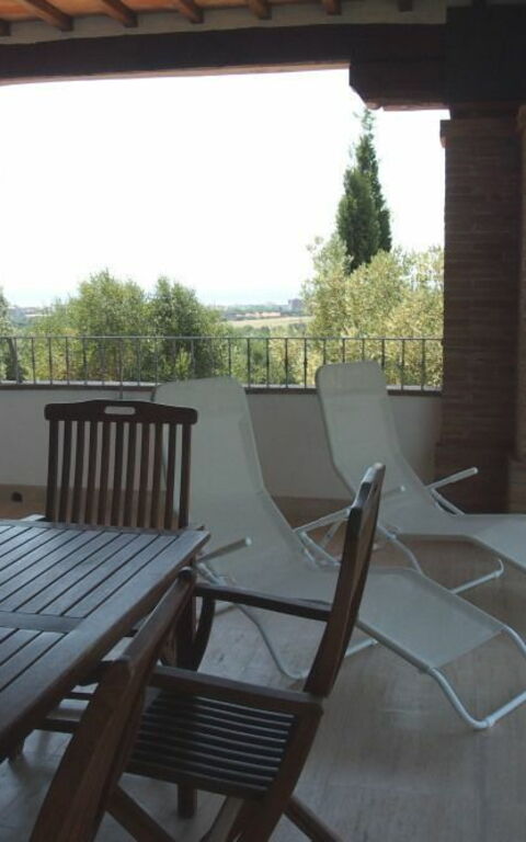 Villa Dei Cipressi: Balkon / terras / patio, Buitenkanten, Buitenshuis