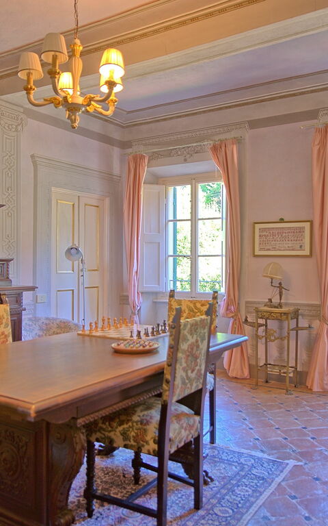 Villa Camaiore: Woonkamer