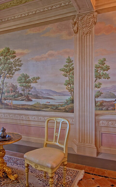 Villa Camaiore: Woonkamer