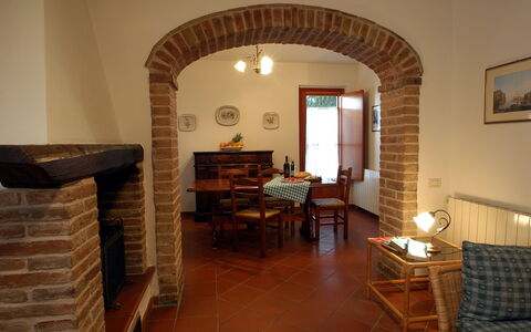 Accommodatie La Valle 7: Woonkamer