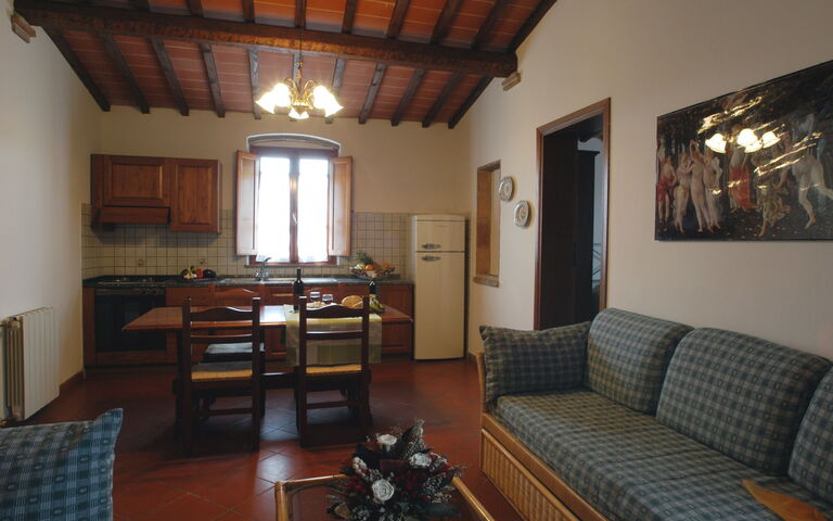 Accommodatie La Valle 6: Woonkamer
