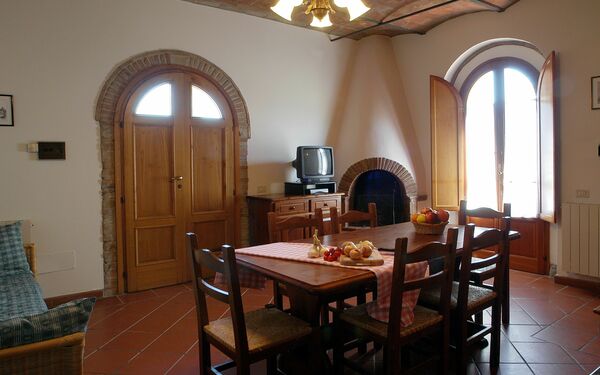Accommodatie La Valle 2: Keuken, Lunchroom, Woonkamer