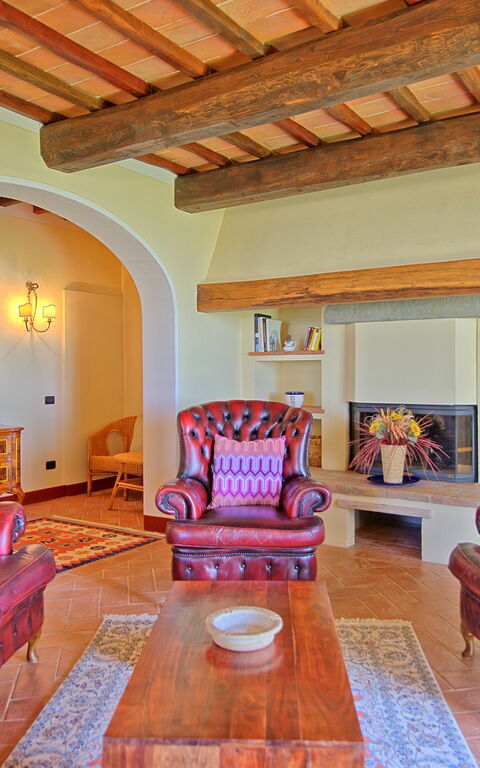 Villa Noceta: Woonkamer