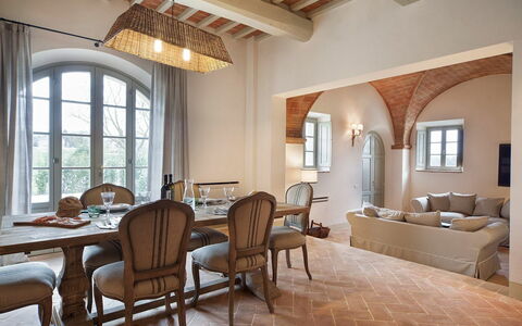 Accommodatie La Valle 2 Castelfalfi: Woonkamer