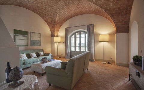 Accommodatie La Valle 1 Castelfalfi: Woonkamer