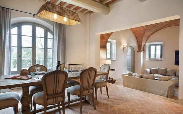 Accommodatie La Valle 2 Castelfalfi: Woonkamer