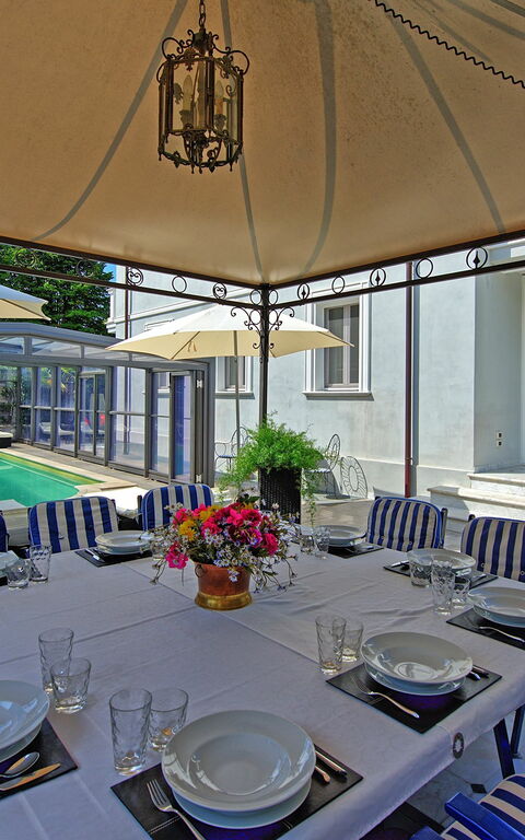 Villa Raffaela: Balkon / terras / patio, Buitenshuis