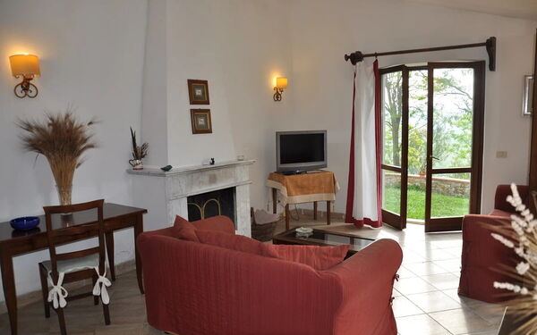Accommodatie Amiata: Woonkamer