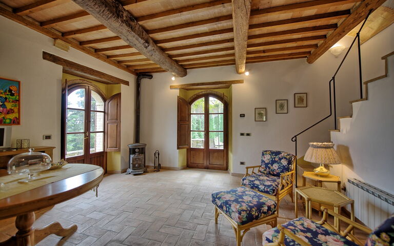 Villa Montalcino: Woonkamer