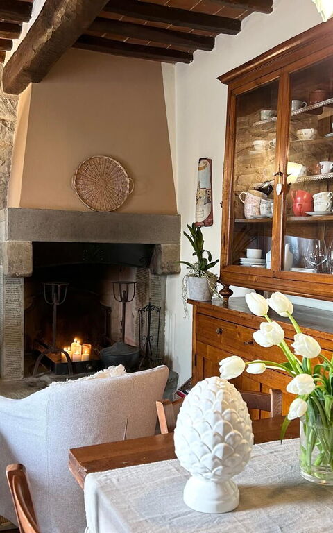 Antico Casale: Woonkamer